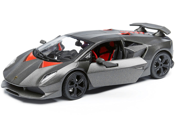 Lamborghini Sesto Elemento Matt Grey 1/24 Diecast Car Model by Bburago-1