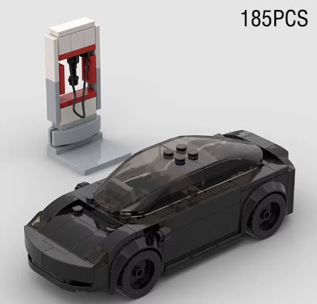 Black Tesla Building set for Lego