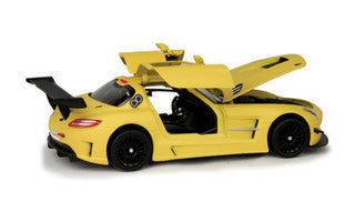 Mercedes Benz SLS AMG GT3 Matte Yellow 1/24 Diecast Model Car by Motormax-2