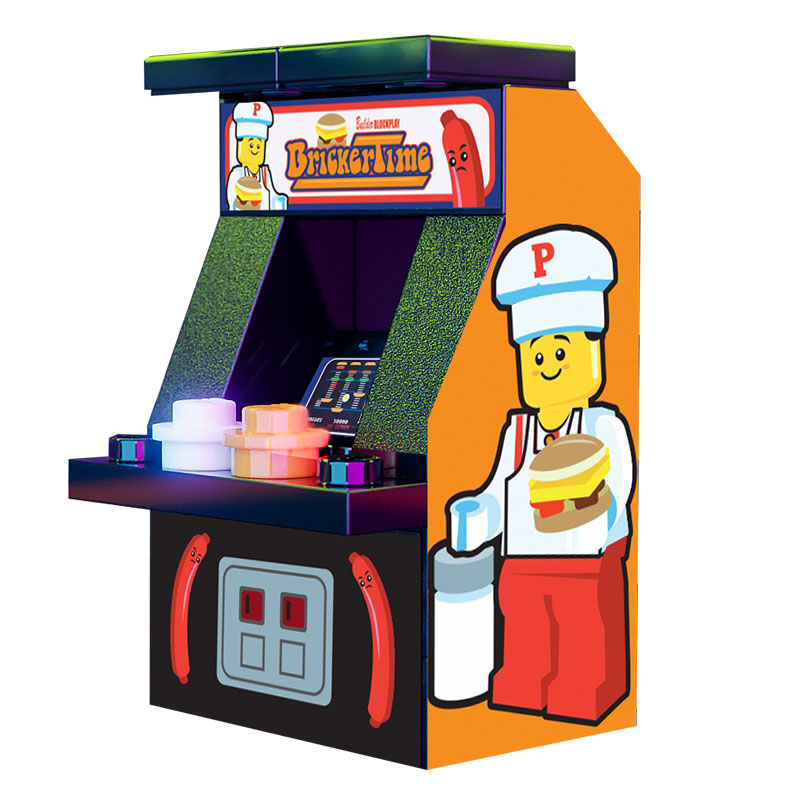 Bricker Time Arcade Machine made using LEGO parts 2