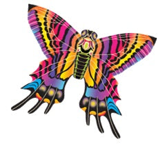 Kite - 54 Inch Wide SuperSize 2-D Butterfly Ripstop Nylon Butterfly Kite
