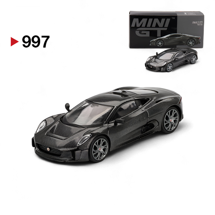Jaguar C-X75 Test Car Carbon Fiber 1:64 by Mini-GT