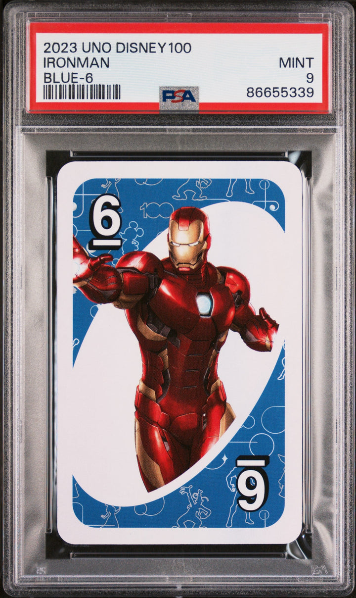 2023 UNO DISNEY 100 IRONMAN BLUE 6 PSA 9