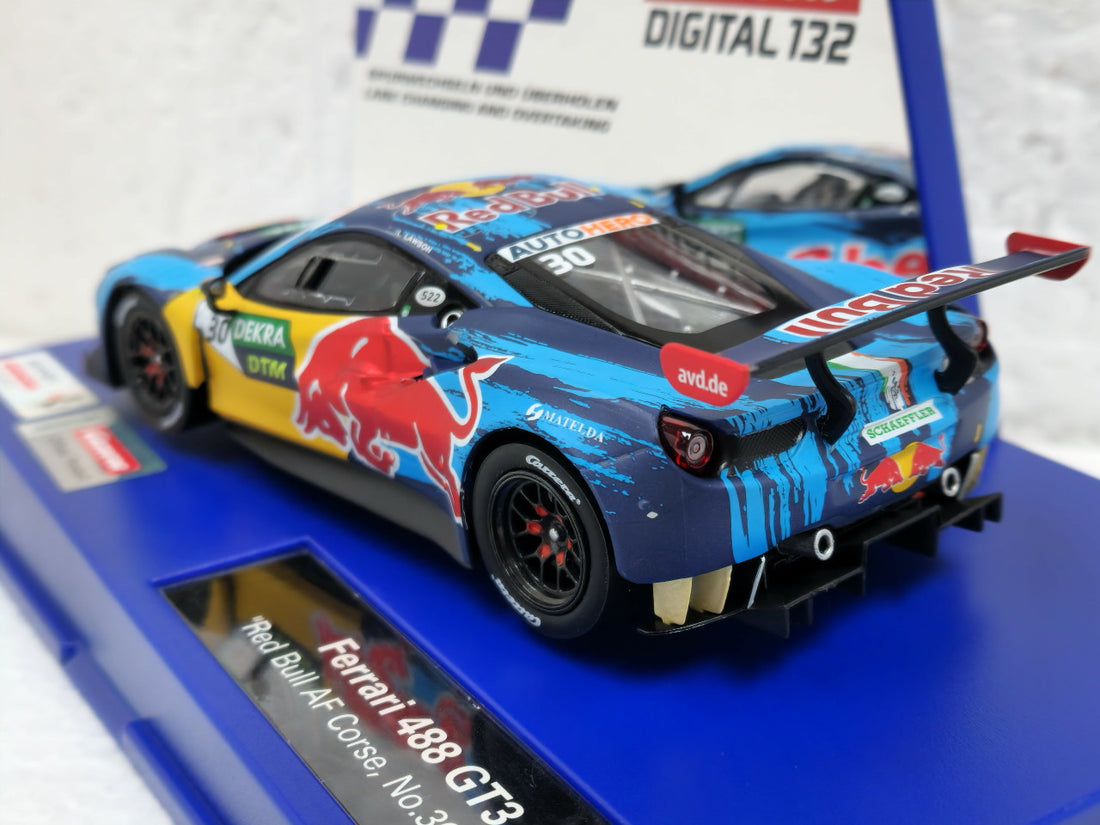 Ferrari 488 GT3 "Red Bull AF Corse, No 30" DTM Carrera 1:32 Digital Slot Car by Carrera 20031032 Side View