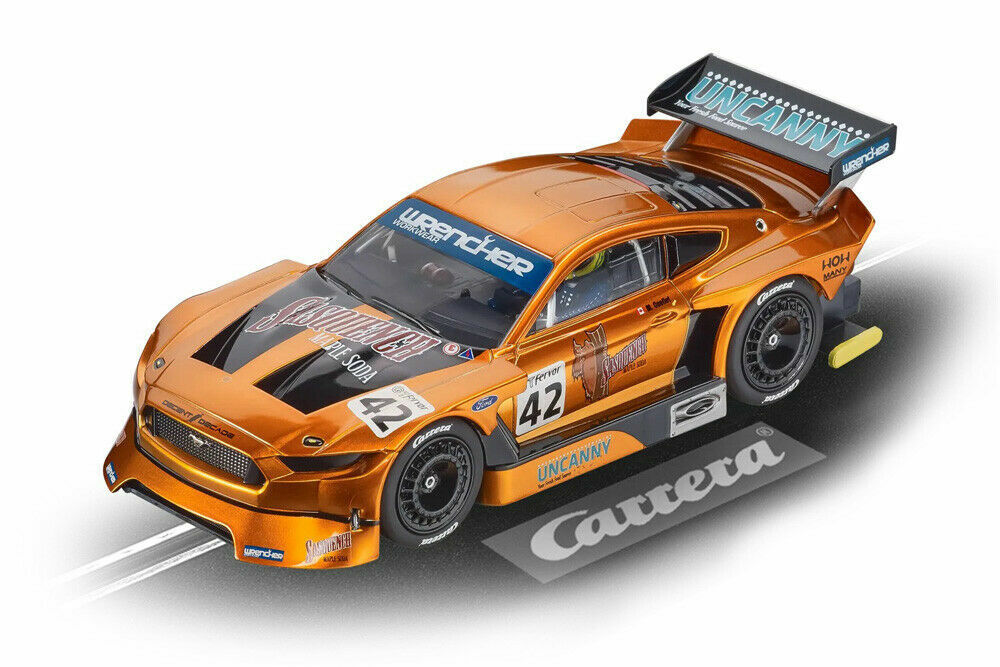 Ford Mustang GTY No.42 in Metallic Maple with Black Accents 1:32 Scale Digital Slot Car by Carrera 20030976 On the Track
