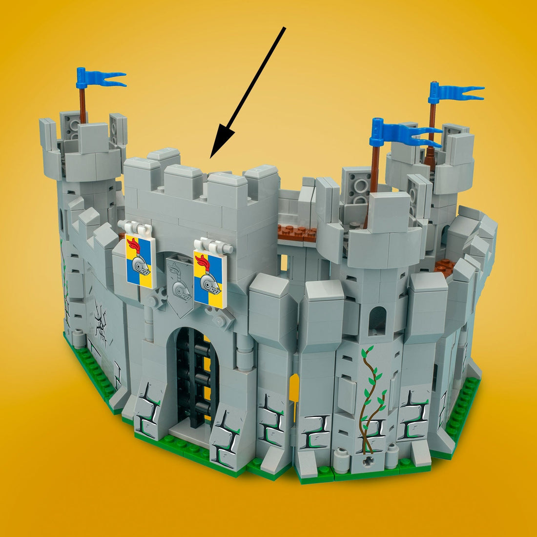 Castle Gate - Custom Castle Modular Building Set made using LEGO parts 3