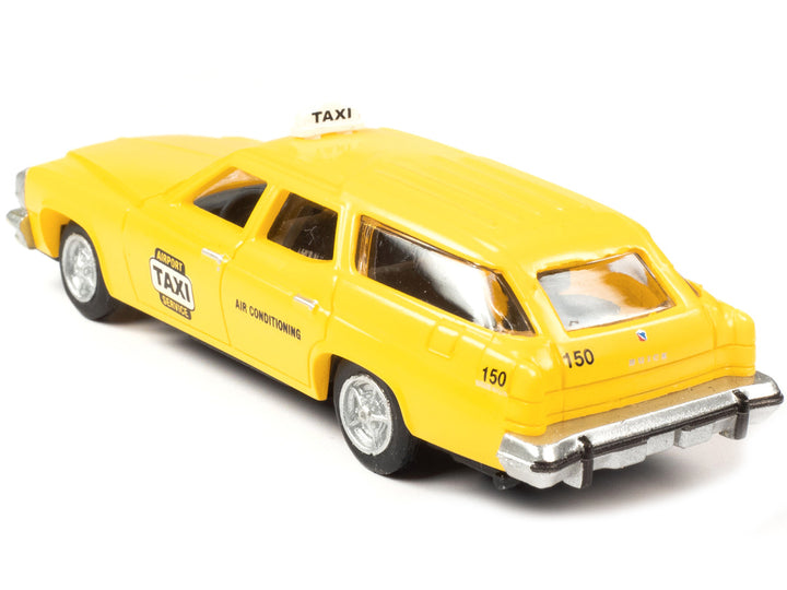 Buick 1974 Estate Station Wagon Taxi Yellow 1/87 (HO) Scale Model by Classic Metal Works 2
