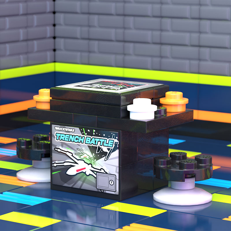 SW Trench Battle 2-Player Classic Arcade made using LEGO parts - B3 Customs 2