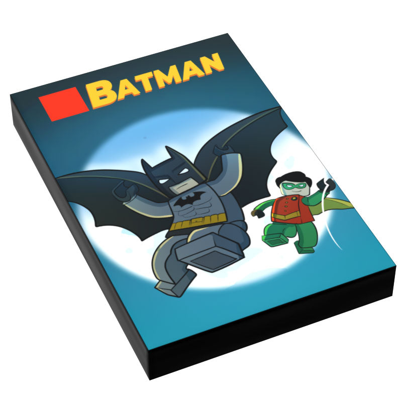Custom Batman Original Video Game Cover (2x3 Tile) - B3 Customs for Lego