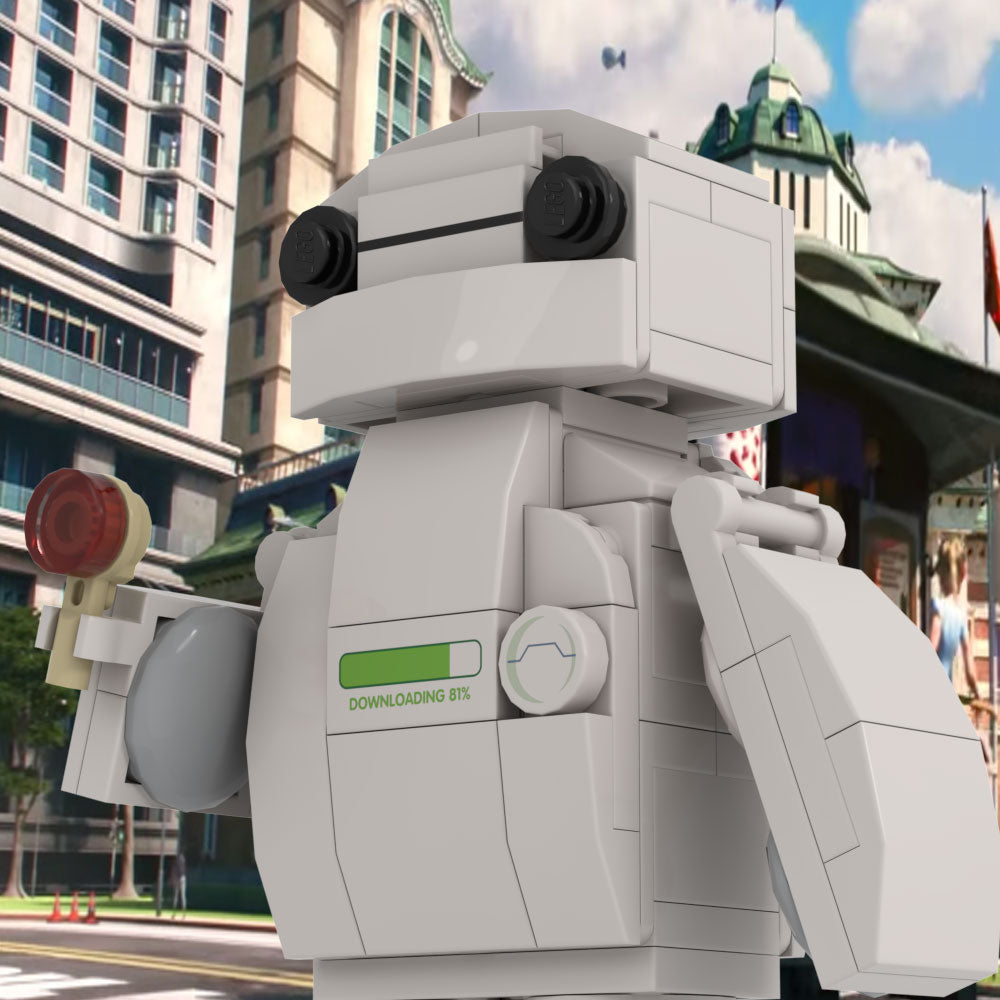 Inflated Robot Building Set made using LEGO parts - B3 Customs 2