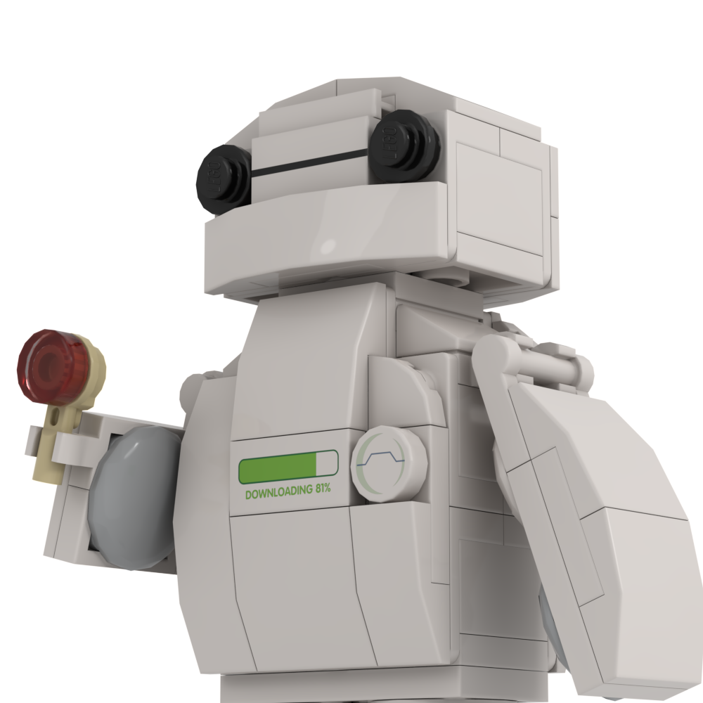 Inflated Robot Building Set made using LEGO parts - B3 Customs 4