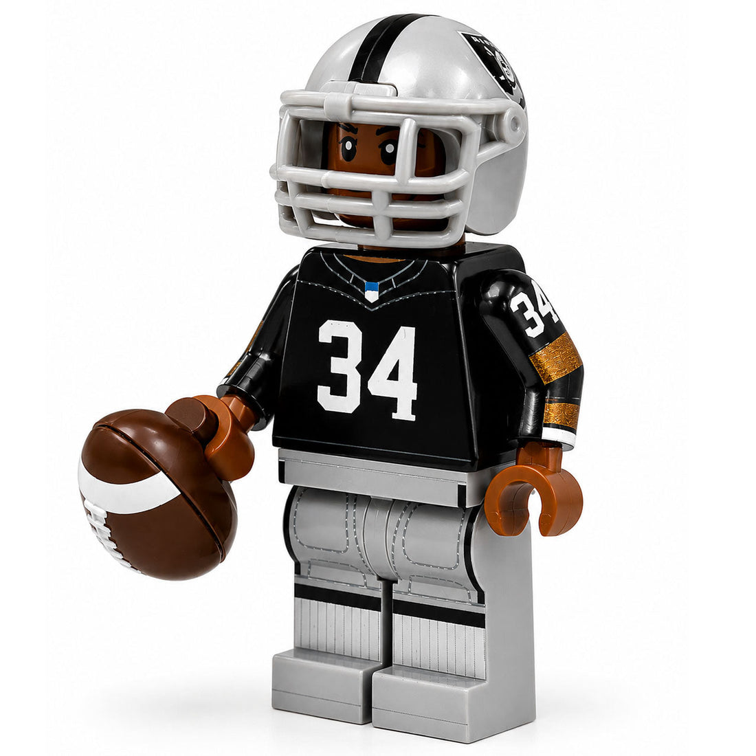 #34 OAK Running Back custom LEGO compatible football minifigure