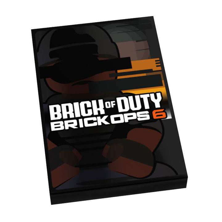 Brick of Duty: BrickOps 6 Video Game Cover (2x3 Tile) - B3 Customs