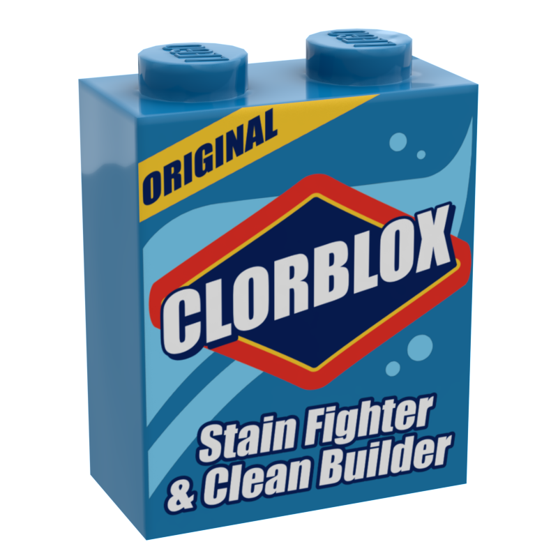 B3 Customs® Clorblox Minifig Cleaning Box made using LEGO part