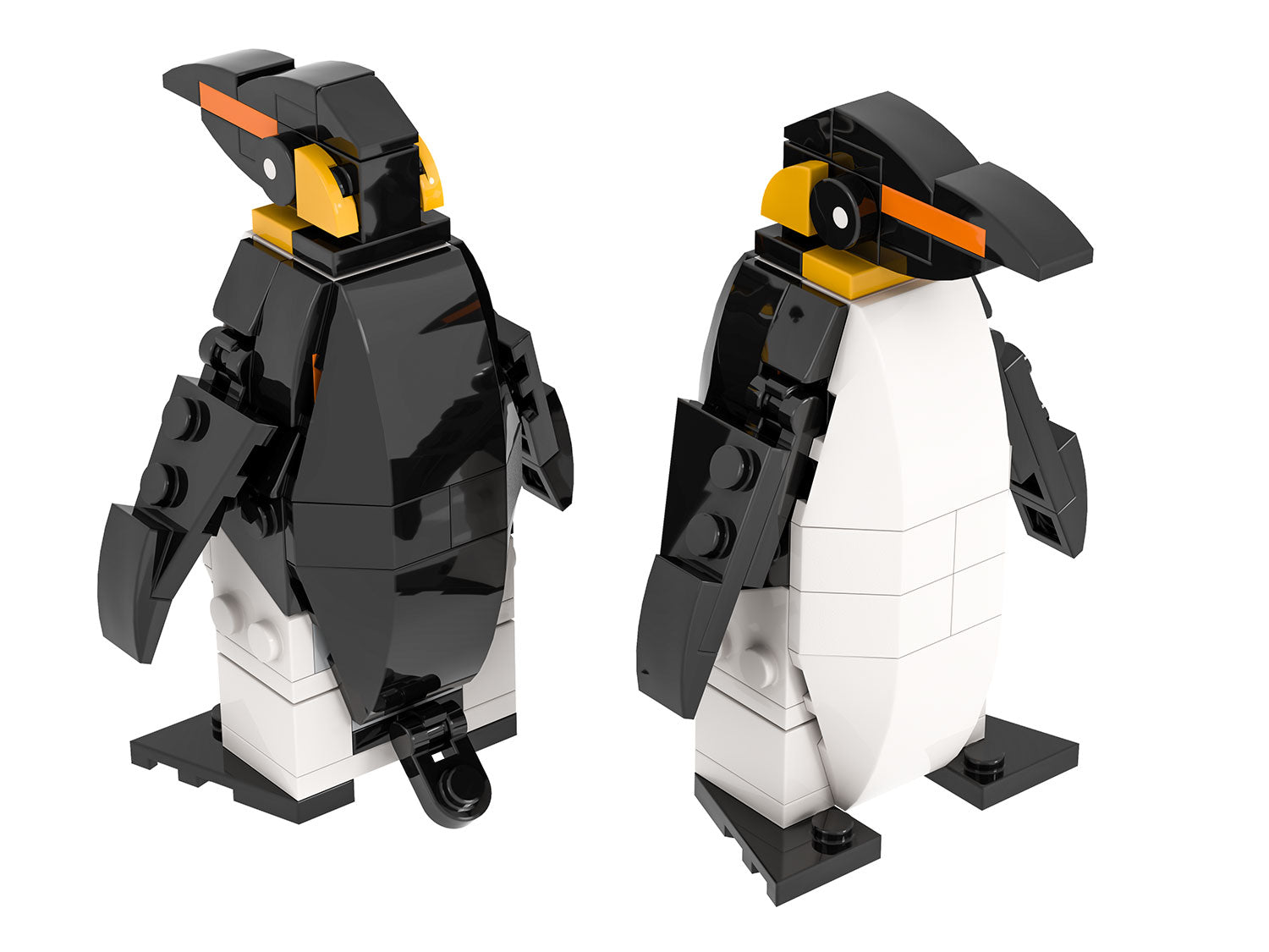 Emperor Penguin made using LEGO parts - B3 Customs 2