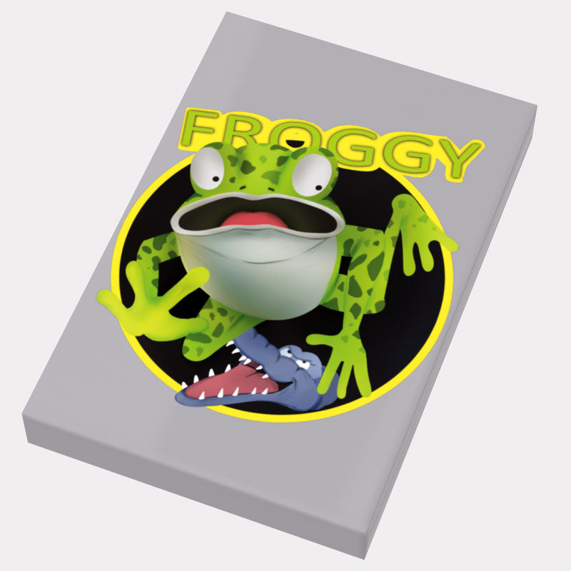 Froggy Video Game Cover (2x3 Tile) - B3 Customs for Lego
