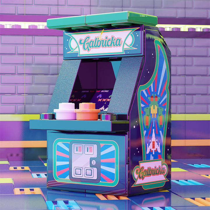 Galbricka Minifig Arcade Machine made using LEGO parts - B3 Customs 2