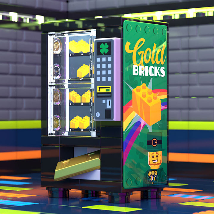 Gold Bars for Leprechauns St. Patrick's Day Vending Machine made using LEGO parts 2