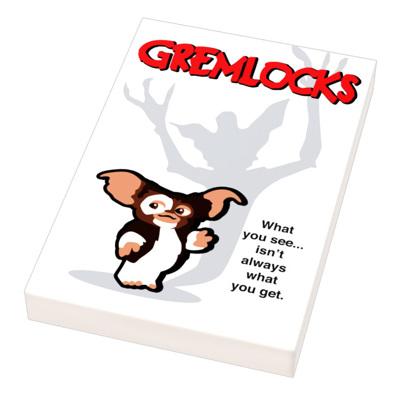 Gremlocks Movie Cover (2x3 Tile) for Lego