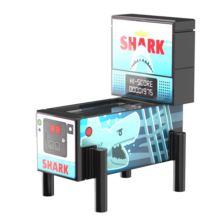 Shark Pinball Arcade Machine Building Set made using LEGO parts