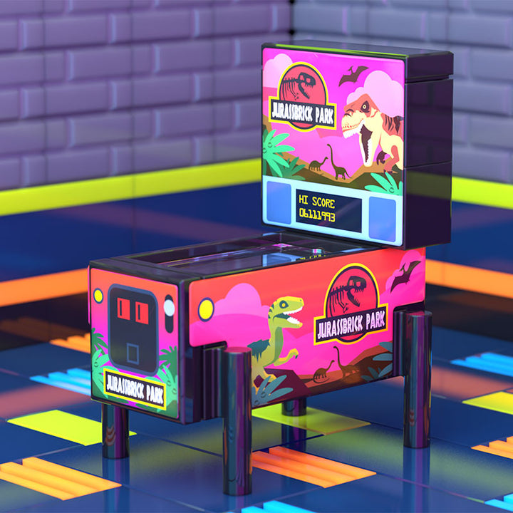 Jurassbrick Park - Pinball Arcade Machine Building Set made using LEGO parts 2