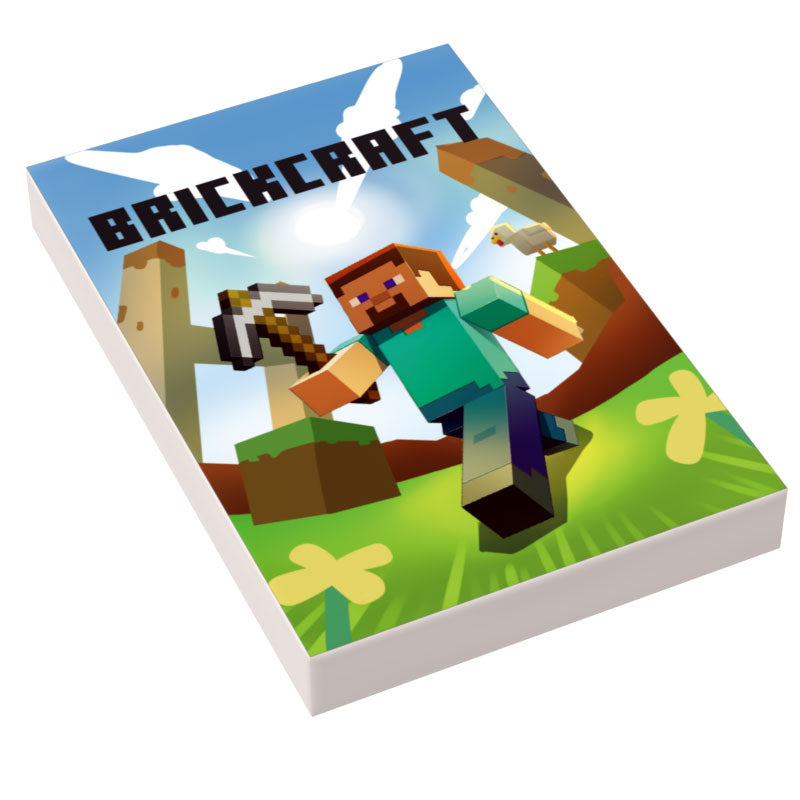 Brickcraft Video Game Cover (2x3 Tile) for Lego - B3 Customs