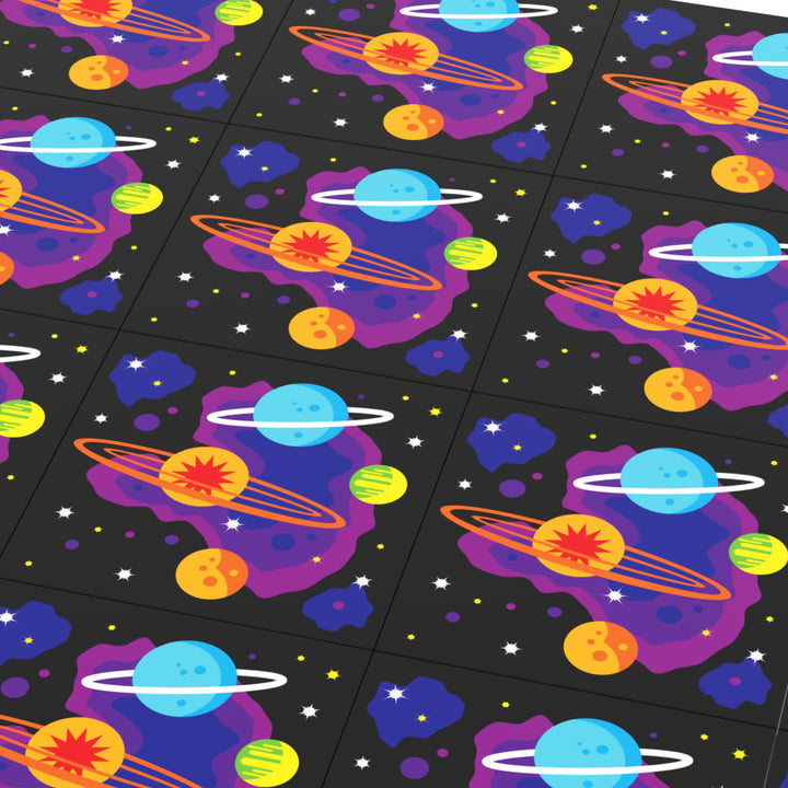 B3 Customs® 80's Arcade Carpet (Planets) - Custom Printed 6x6 Tile for LEGO MOCs 2