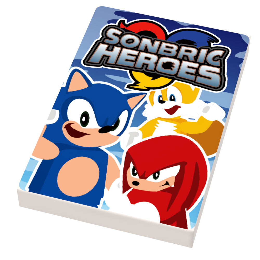 Sonbrick Heroes Video Game Cover (2x3 Tile) for Lego - B3 Customs