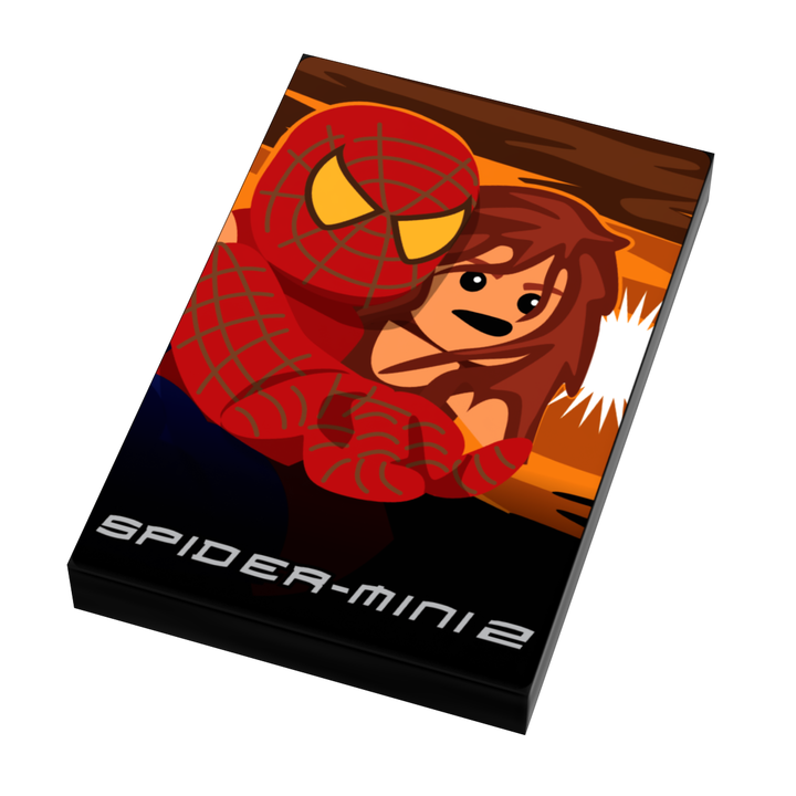 Spider-Mini 2 Movie Cover (2x3 Tile) made using LEGO parts