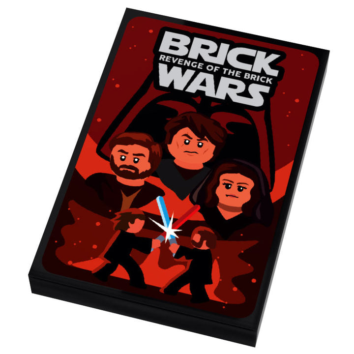 Brick Wars: Revenge of the Brick (EP. 3) Movie Tile Cover (2x3 Tile) made using LEGO part - B3 Customs