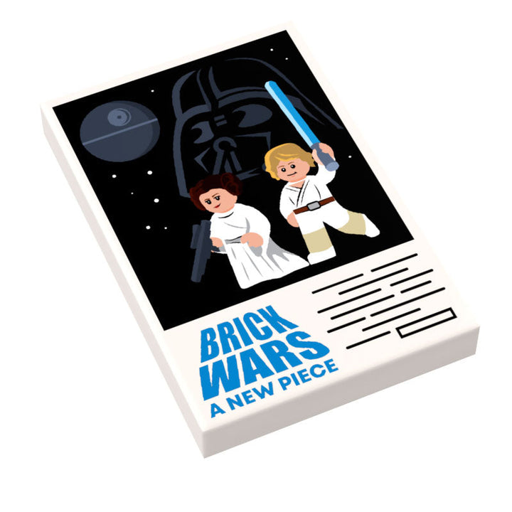 Brick Wars: A New Piece Movie Tile Cover made using LEGO tile - B3 Customs