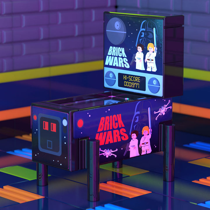 Brick Wars - B3 Customs Pinball Arcade Machine Building Set made using LEGO parts 2