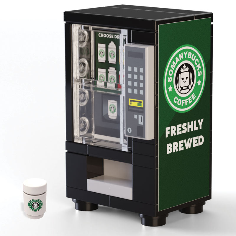 Somanybucks Coffee Vending Machine for Lego
