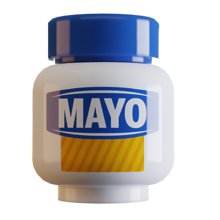 Mayonnaise Jar for Lego