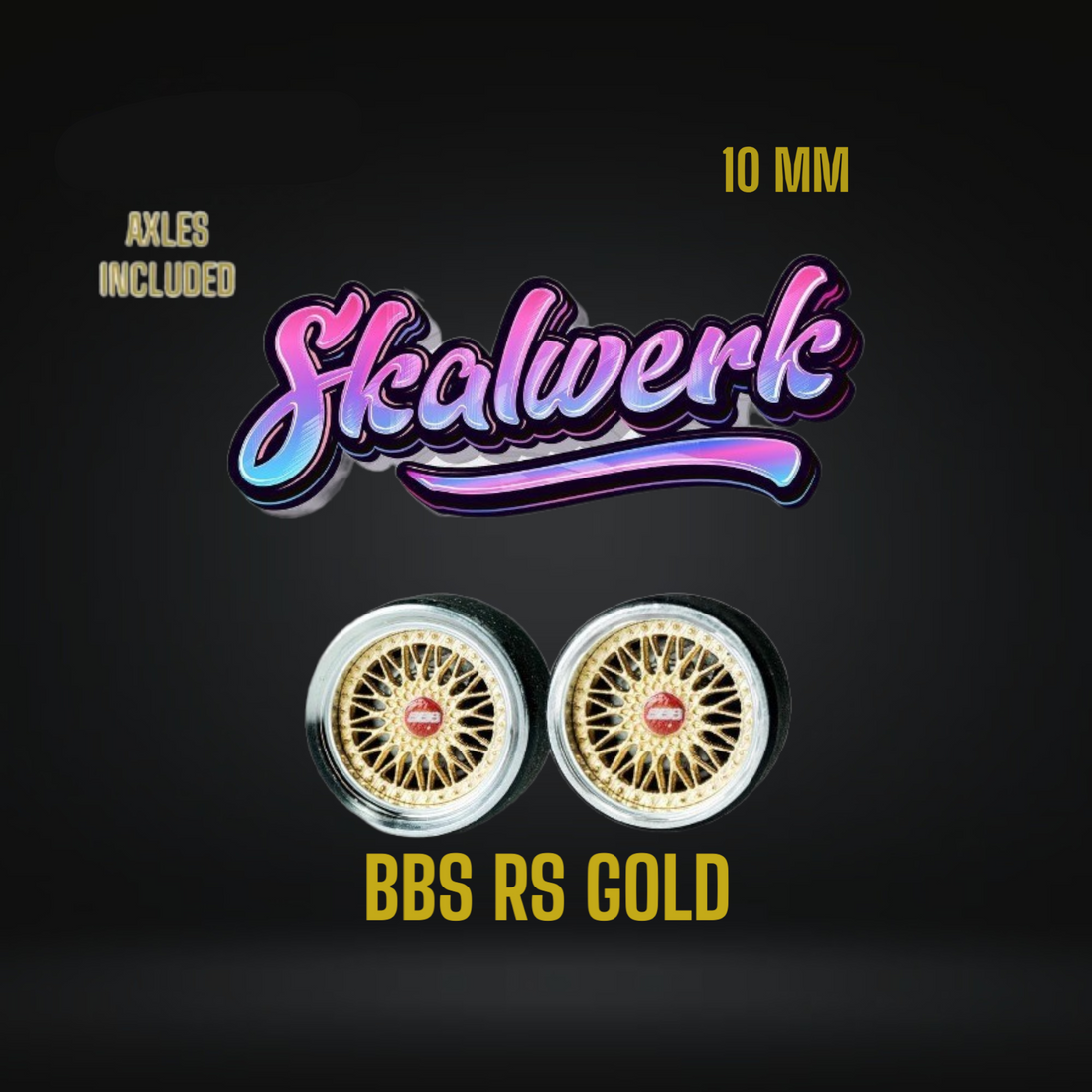 SKALWERK Wheels 1:64 10mm High Quality Wheels With Bearing System GROUP 2b