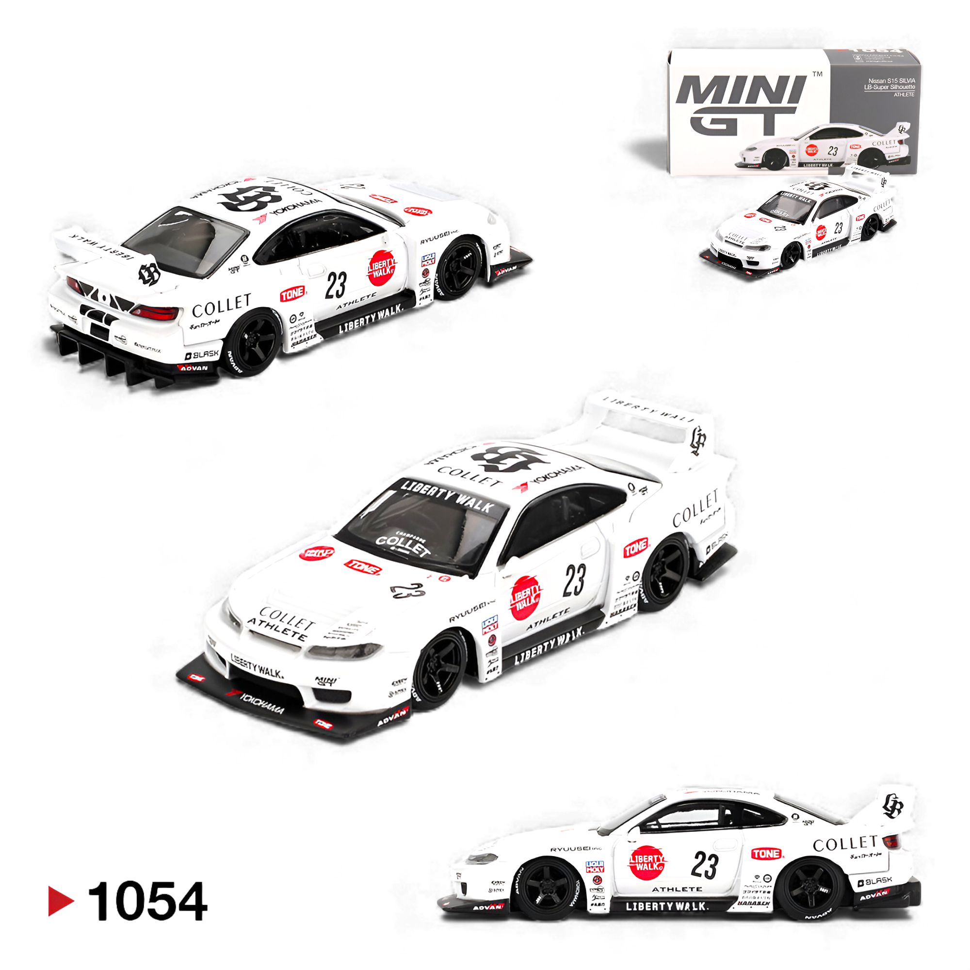 Nissan S15 Silvia LB-Super Silhouette 1:64 by Mini-GT 