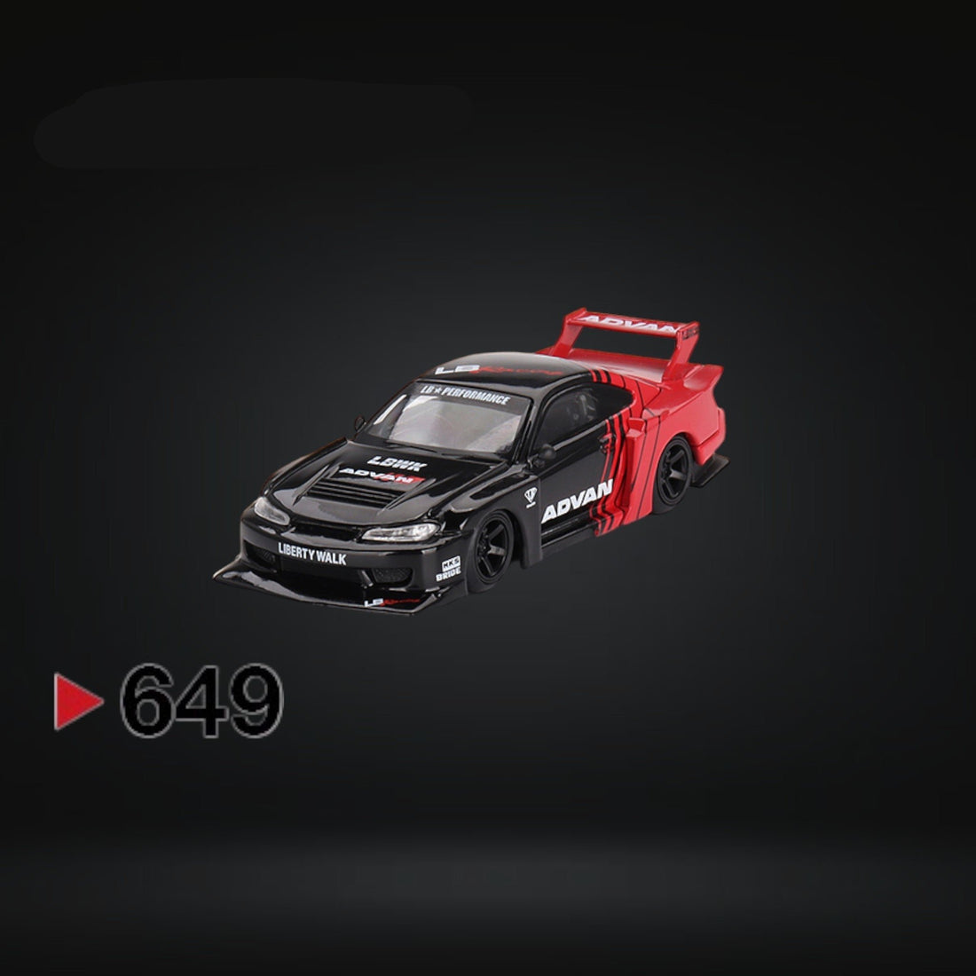 Nissan LB-Super Silhouette S15 SILVIA ADVAN #649 1:64 MGT00649 by Mini GT