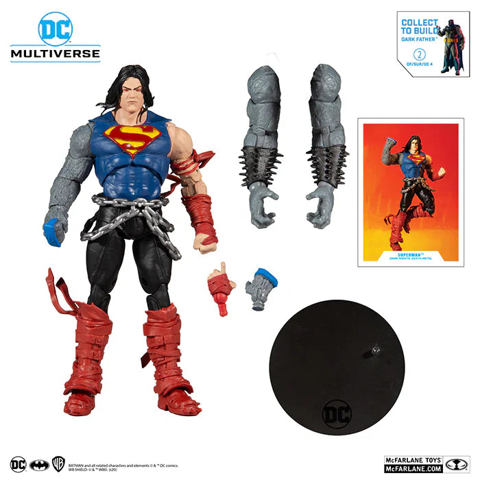 DC Multiverse Comic Series 7 Inch Action Figure BAF Darkfather - Death Metal Superman 2