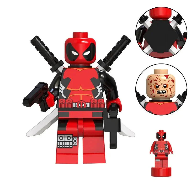 Red Mercenary Custom Minifig for Lego
