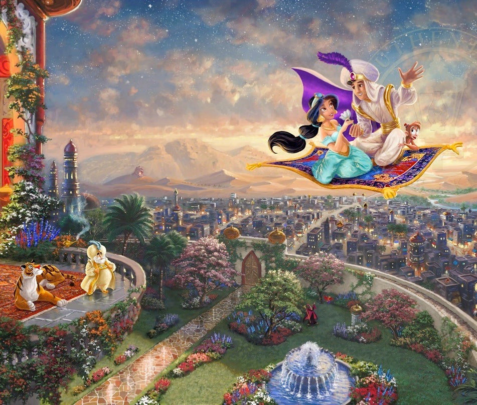 Aladdin Disney Thomas Kinkade Framed Art Print 7