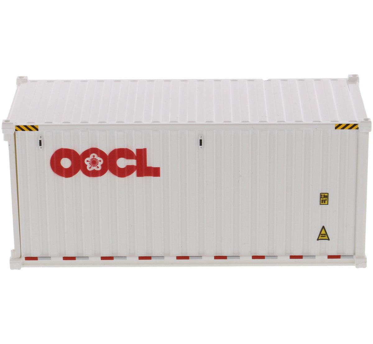 20' Dry Goods Sea Container "OOCL" White "Transport Series" 1/50 Model by Diecast Masters-2
