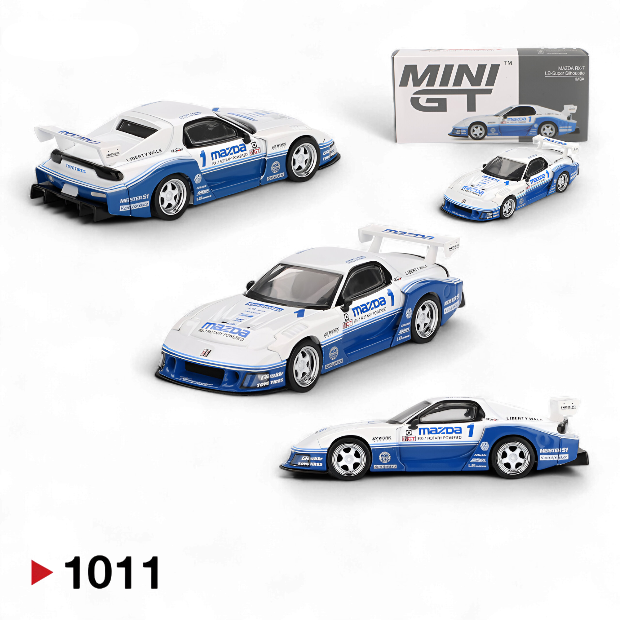 MAZDA RX-7 LB-Super Silhouette IMSA #1011 1:64 by Mini-GT