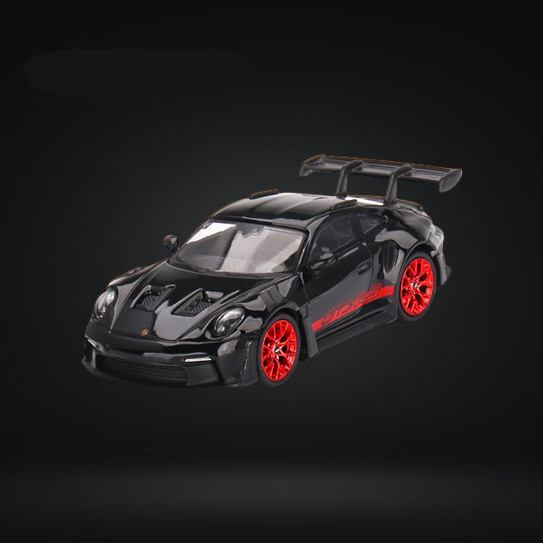 Porsche 911 992 GT3 RS Black with Pyro Red #681 1:64 by Mini-GT MGT00681