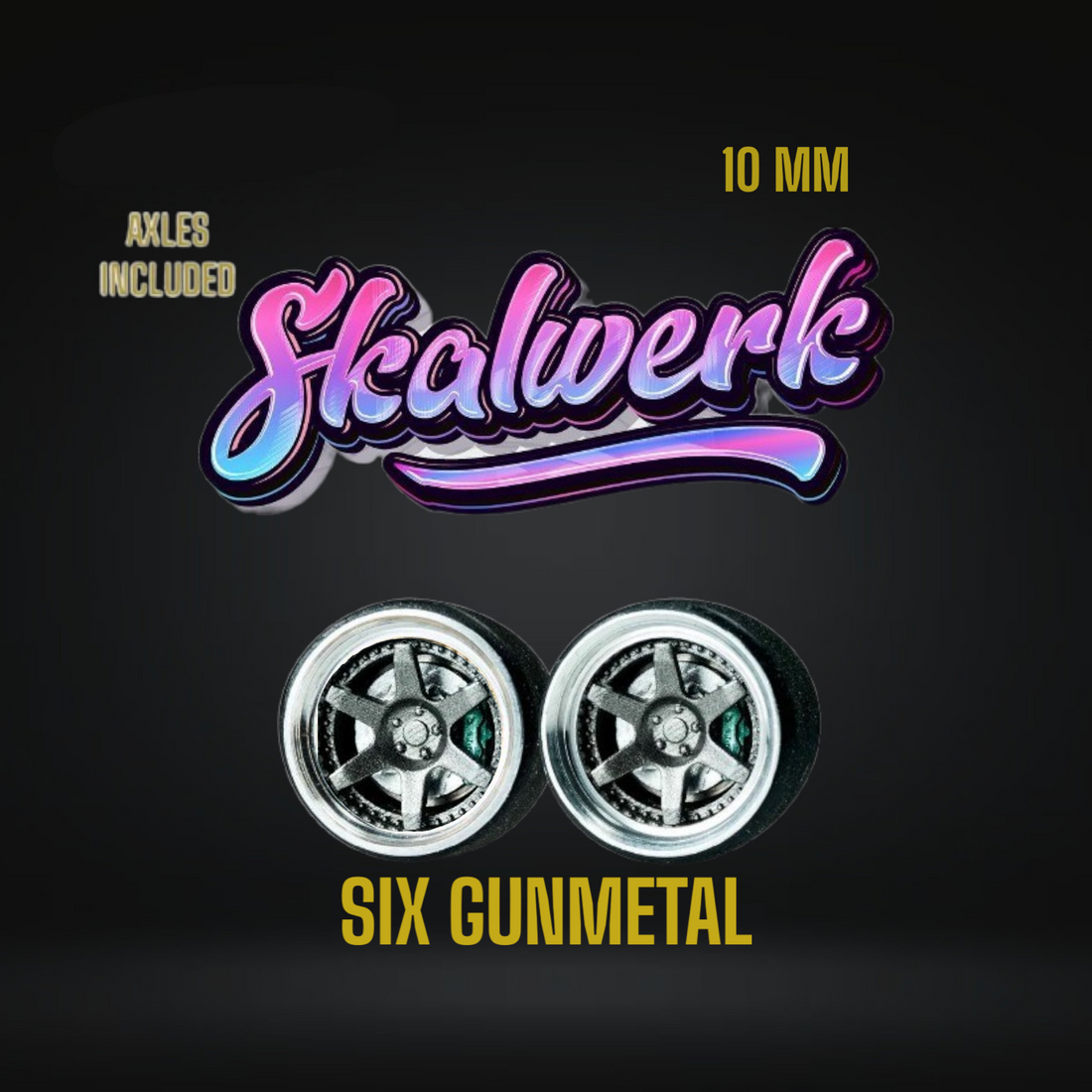 SKALWERK Wheels 1:64 10mm High Quality Wheels With Bearing System GROUP 2e