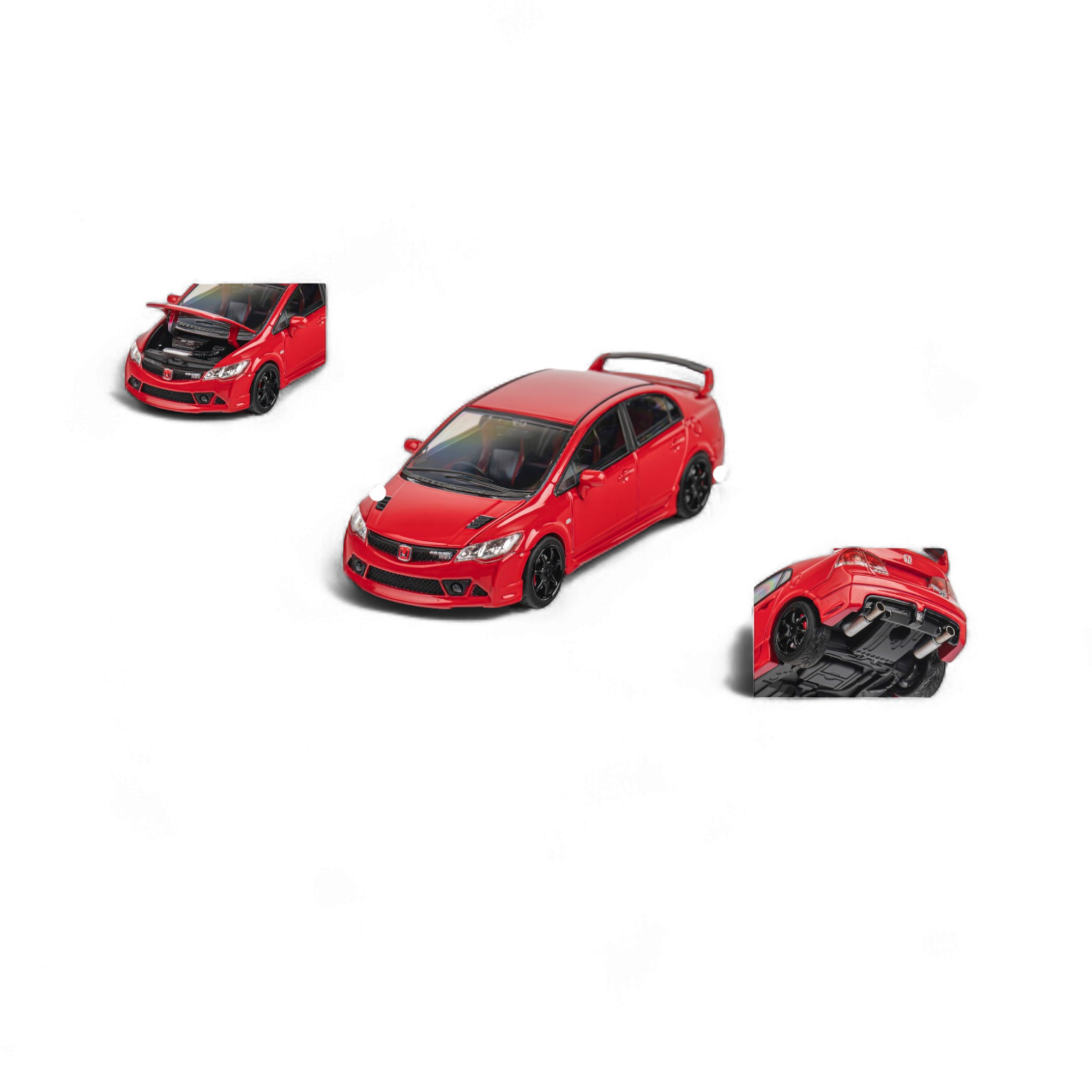 Honda Civic Type R FD2 MUGEN RR Custom - Red 1/64 by Microturbo 11