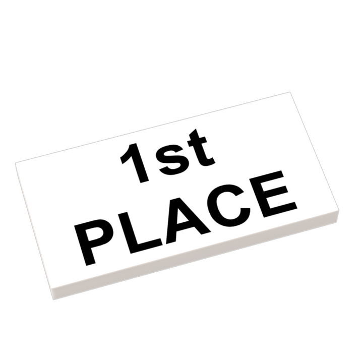 First Place Tile (2x4 Tile) for Lego