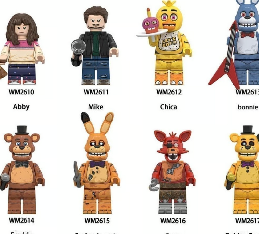 Haunted Animatronic Custom Minifigure Set (8-Pack) for Lego