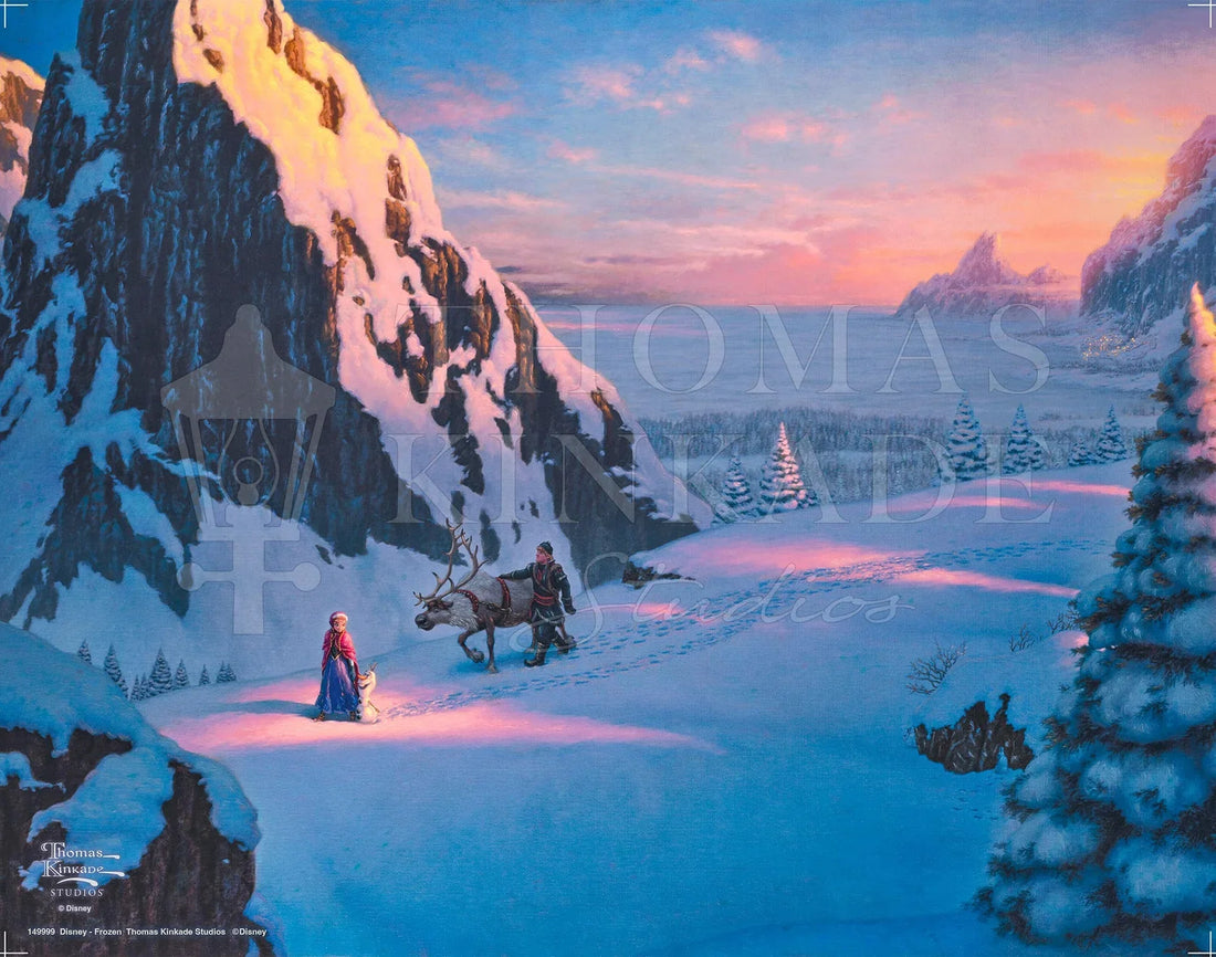 Frozen Disney Thomas Kinkade Framed Art Print 3