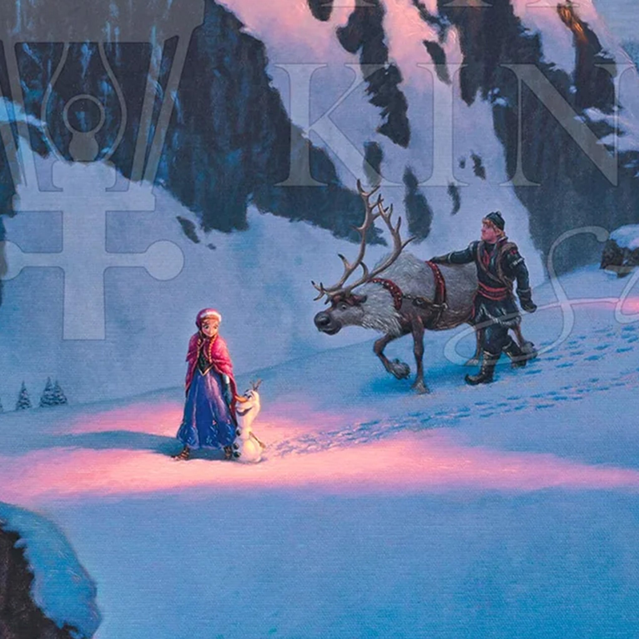 Frozen Disney Thomas Kinkade Framed Art Print 2