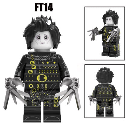Edward Scissorhands Custom Minifig – Black Outfit Variant for Lego